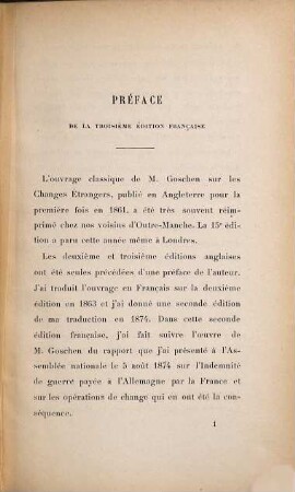 Théorie des changes étrangers : Trad. et introd. par Léon Say