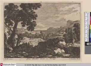 [Landschaft mit Reiter und Hirten]