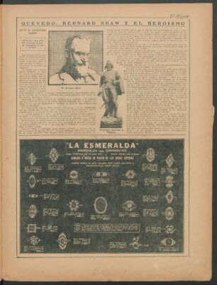 Quevero. Bernardo Shaw y el heroísmo