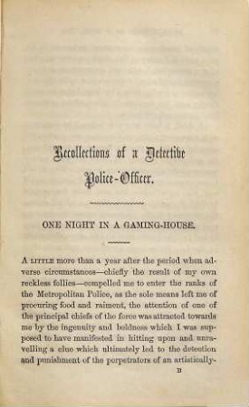 Recollections of a detective police-officer