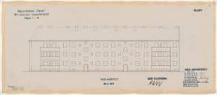 Wohnhausbebauung Seegefelder Straße für Harre, Berlin-Spandau: Haus 1-4, Hofansicht 1:100