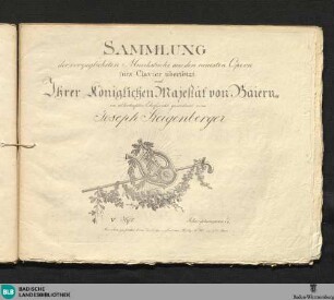 5: Sammlung der vorzüglichsten Musikstücke aus den neuesten Opern