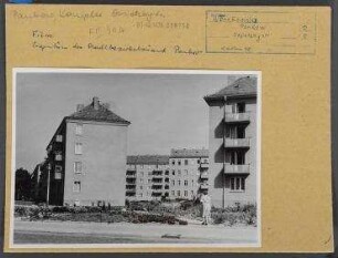 Wohnkomplex. Berlin, Pankow, Ossietzkystraße (vor 1948 Schloßstraße)