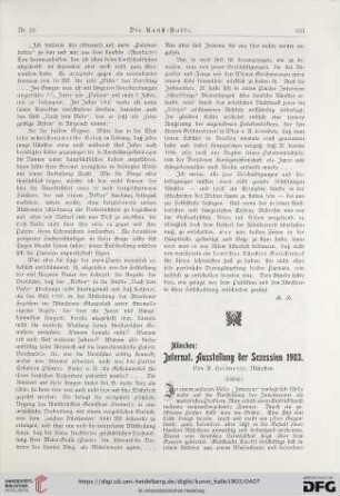 8: Internat : Ausstellung der Sezession 1903, (Schluss) [2]