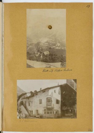 Kloster Säben und Alte Schmiede, Klausen: Ansichten (aus: Skizzen- und Fotoalbum 13)