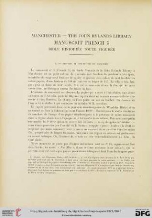 7: Manchester - The John Rylands Library : manuscrit French 5, Bible historiée toute figurée