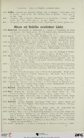 Münzen und Medaillen verschiedener Länder (Nr. 4692-4856)