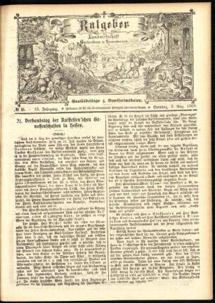 Ausgabe vom Sonntag, den 02. August 1903.