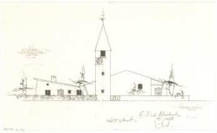 Gsaenger, Gustav; Blaichach / Allgäu (Bayern); Ev. Kirche - Ostseite (Ansicht)