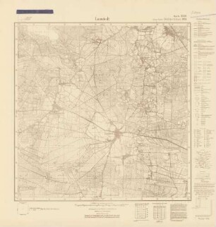 2320 (alte Nr.: 928) Lamstedt, Meßtischblatt (4cm - Karte)