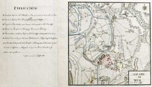 WHK 25 Deutscher Siebenjähriger Krieg 1756-1763: Plan des Gefechts bei Mehr, 5. August 1758