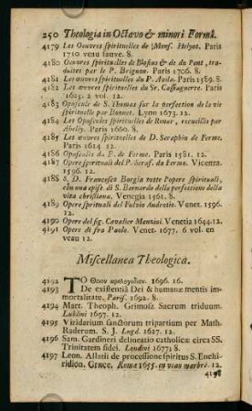 250-319, Miscellanea Theologica