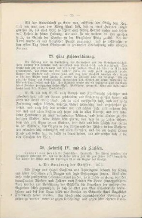 29. Eine Achtserklärung.