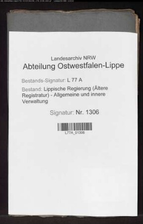 Die Patent-, Grund- und Akziseersatzsteuer von den herrschaftlichen Mühlen zu Lippstadt