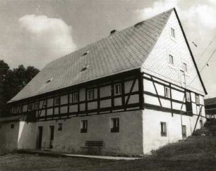 Dorfchemnitz, Hauptstraße 62. Gehöft. Wohnstallhaus. Hofseite