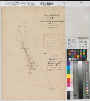 Gladbeck (Bottrop), Teilung der Teppers Heide, Brouillonkarte