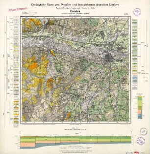2429 [4307] Dorsten, Geologische Karte von Preußen und benachbarten deutschen Ländern
