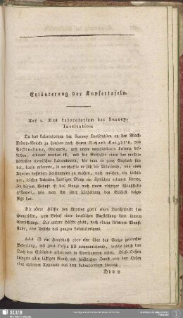 Erläuterung der Kupfertafeln