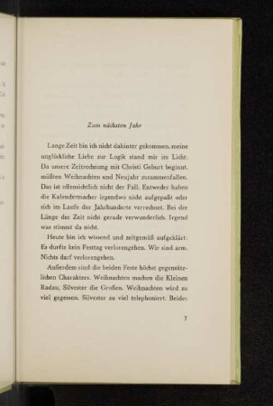 Zum nächsten Jahr