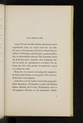Zum nächsten Jahr