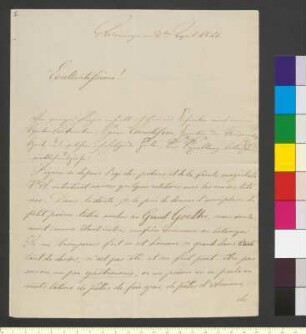 Brief von Sachsen-Weimar und Eisenach, Karl Bernhard von an Goethe, Johann Wolfgang von