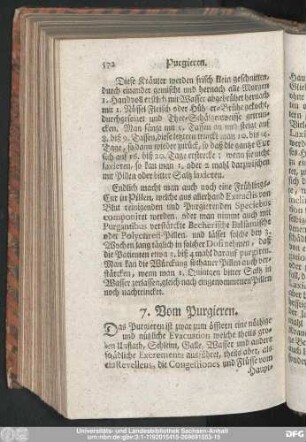 7. Vom Purgieren.