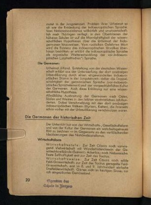 Die Germanen der historischen Zeit