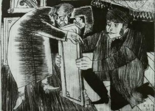 Illustration zum Zyklus 'Das Bildnis' von N.W.Gogol