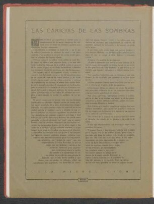 Las cariacas de las sombras