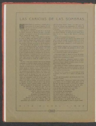 Las cariacas de las sombras