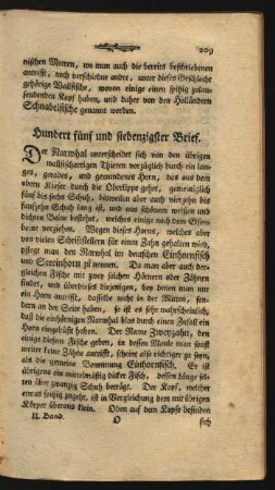 [Hundert fuenf und siebenzigster - Hundert neunzigster Brief]