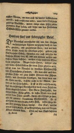 [Hundert fuenf und siebenzigster - Hundert neunzigster Brief]
