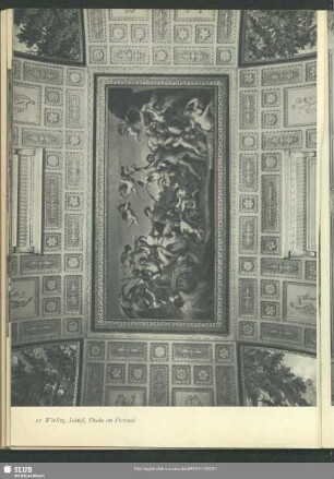 Wörlitz, Schloß, Decke im Festsaal