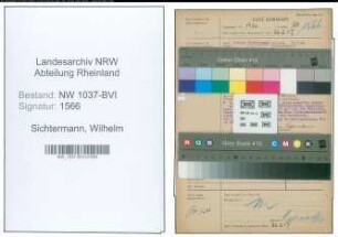 Entnazifizierung Wilhelm Sichtermann , geb. 07.07.1901 (Lehrer)