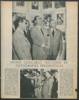 Primer concurso nacional de fotografías periodísticas