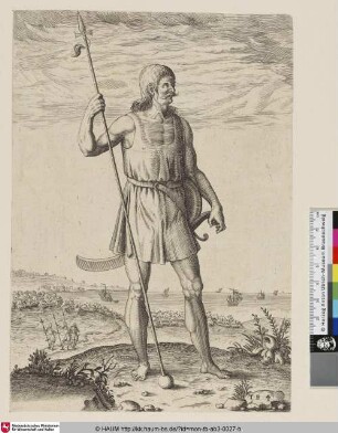 [A warrior neighbour of the Picts / Das IIII. Contrafeyt eines andern Manns / so den Picten benachbawrt]