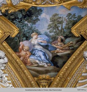 Innendekoration : Apoll und die Mysterien des Kosmos : Die Musen Urania und Euterpe