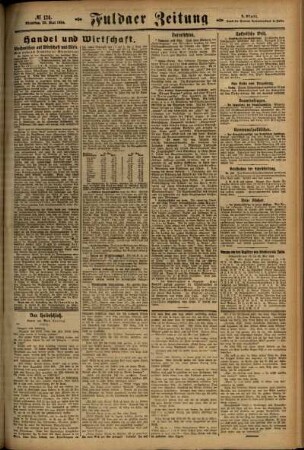 Zweite Ausgabe vom Dienstag, den 27. Mai 1924.
