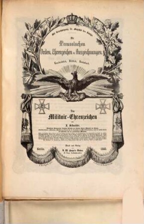 Die preußischen Orden, Ehrenzeichen und Auszeichnungen : geschichtlich, bildlich, statistisch, 12. Das Militair-Ehrenzeichen