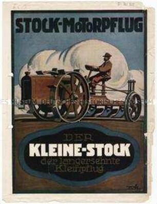 Motor-Kleinpflug der Firma Stock