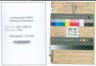 Entnazifizierung Thomas Weingarten , geb. 13.12.1897 (Angestellter)