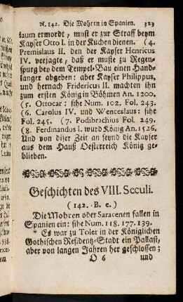323-329, Geschichten des VIII. - IX. Seculi