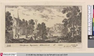 [Titelblatt; Title, town at a river]