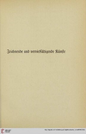 Zeichnende und vervielfältigende Künste
