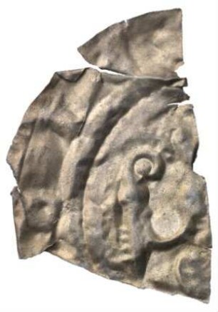 Fundmünze, Brakteat, um 1240 - 1275
