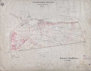 Melioration der Düssel- Niederung in 4 Bezirke eingeteilt. 4ter Bezirk.