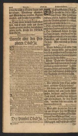 Der Prophet Obadja.