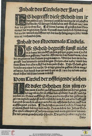 Vom Circkel der vffsteigende zeichen