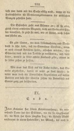 IX. Ende