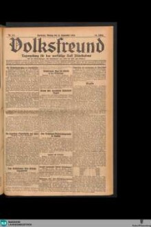 Der Volksfreund : Tageszeitung für das werktätige Volk Mittelbadens